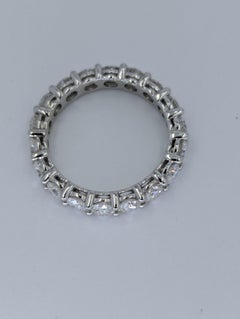 Neuer 14K Weißgold 2,70 Karat Diamanten Eternity-Ring Jahrestag Hochzeit Rosa