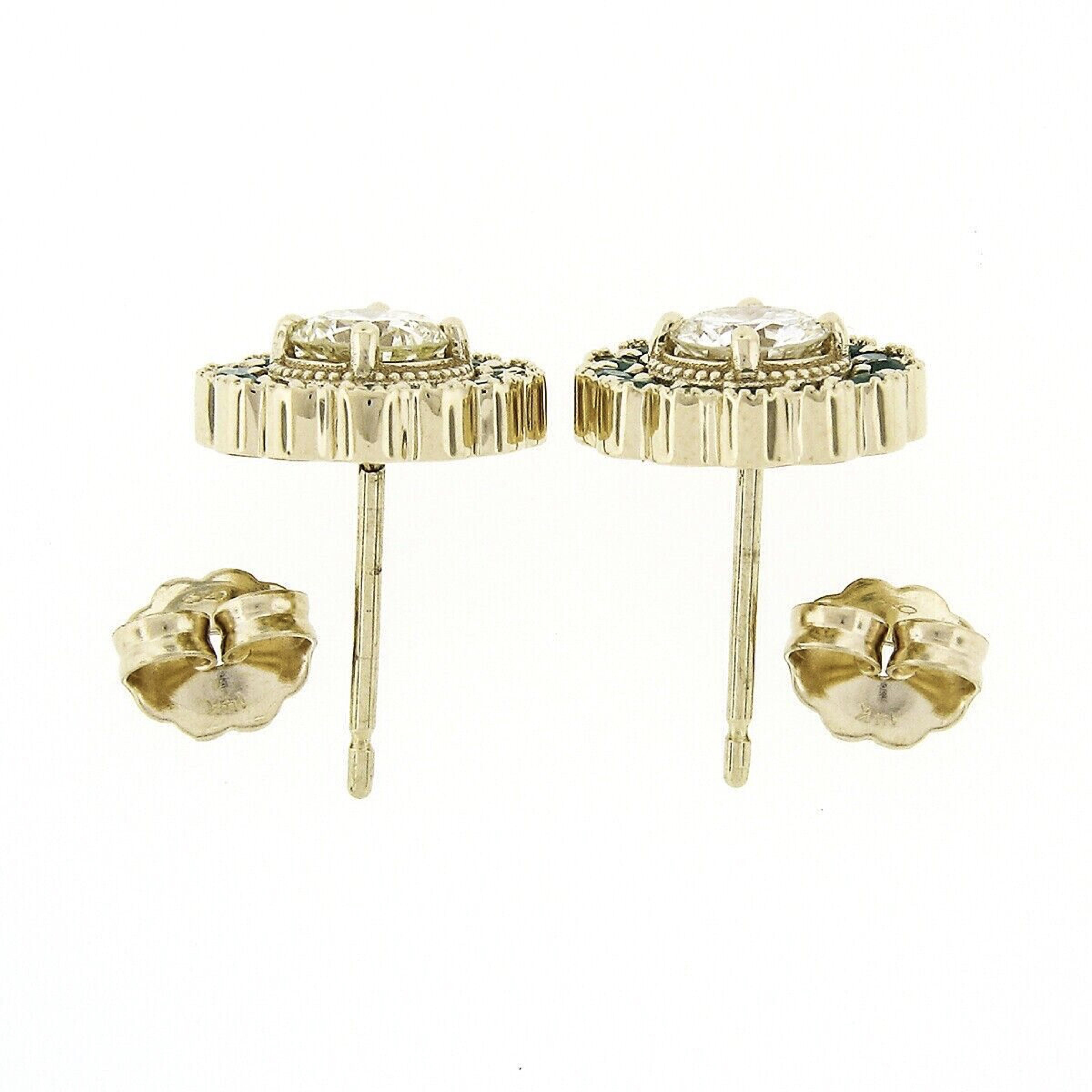 flower cluster diamond earrings