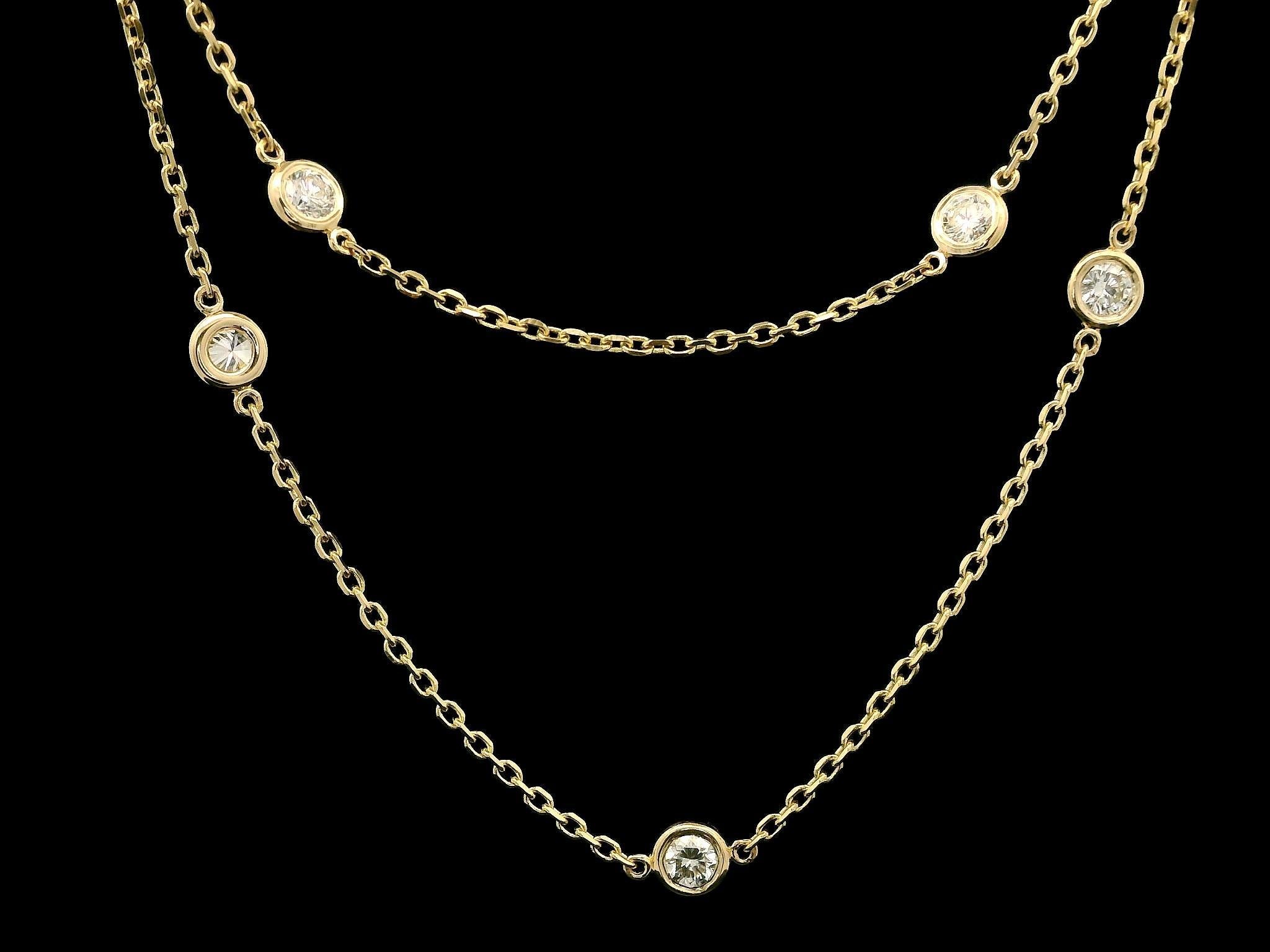 Brilliant Cut New 14k Yellow Gold 1ctw Round Diamond 18