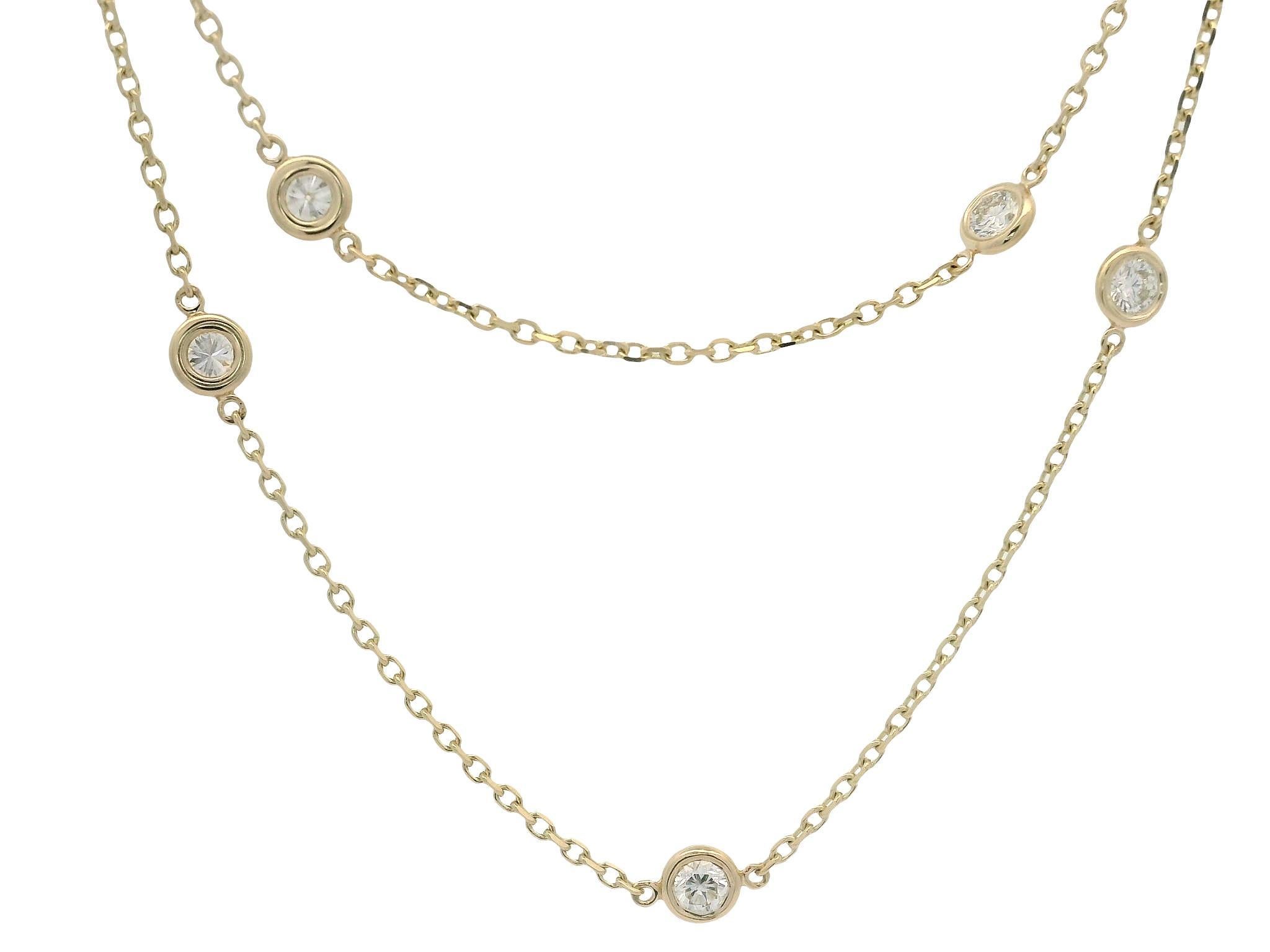 New 14k Yellow Gold 1ctw Round Diamond 18