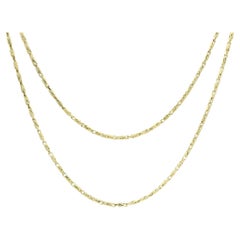 New 14k Yellow Gold 20" Fancy Diamond Cut Rounded Link Necklace Fancy Diamond Cut Rounded Link Chain