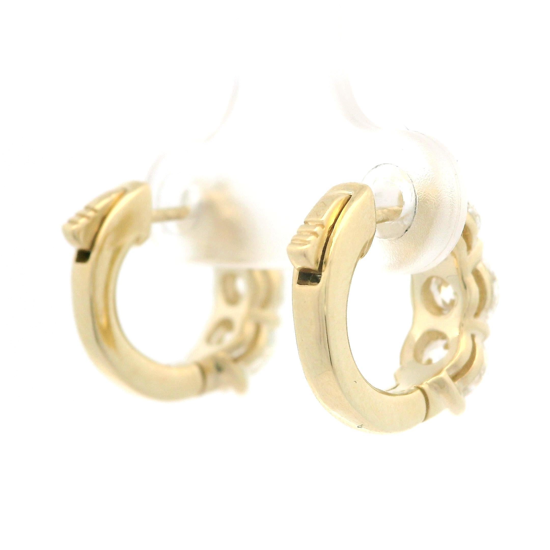 Boucles d'oreilles huggie en or jaune 14 carats GIA 2,72 ctw 6 diamants ronds F FL grand format, neuves en vente 7