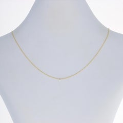 .15 Carat Round Brilliant Diamond Necklace, 14 Karat Yellow Gold Solitaire