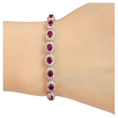 Ruby Tennis Bracelets