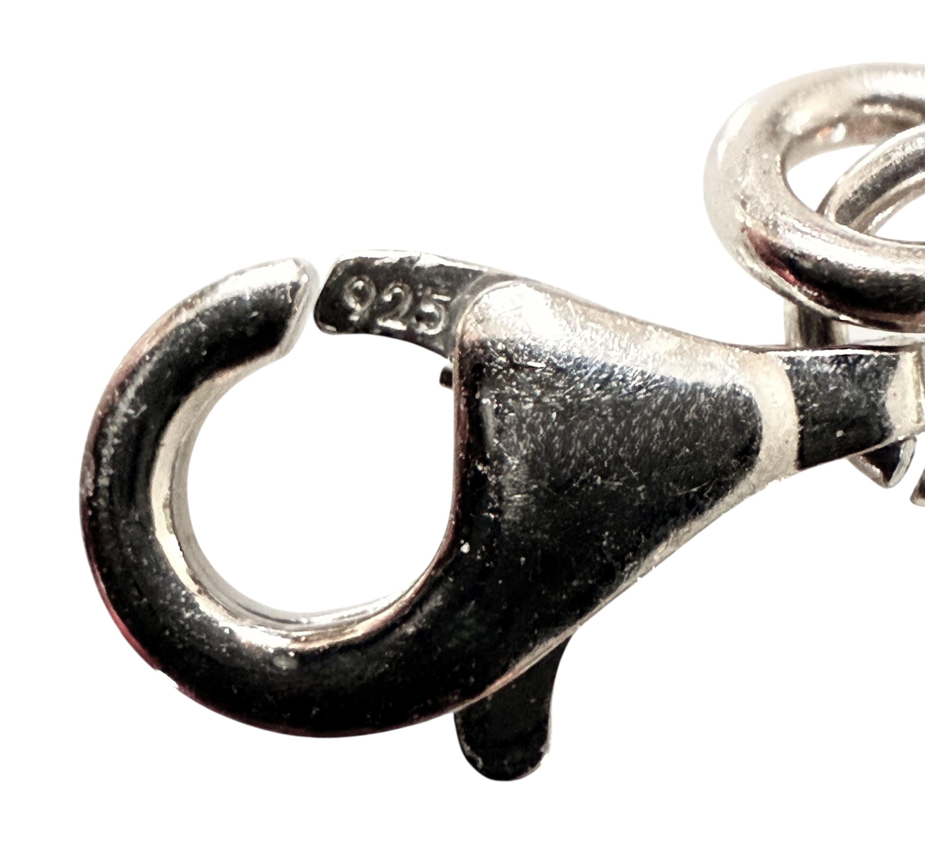 Neu 16,72 Karat Schwarzer Opal & Diamantschliff Rubin Sterling Silber Halskette im Angebot 3