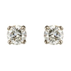 New 18 Karat Diamonds Stud Earrings