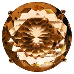 New 18.3 Carat Peach Morganite & Diamond Cut Spinel R Gold PL Sterling Ring