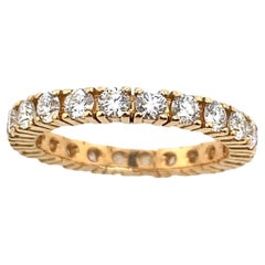 Neuer 18 Karat runder Diamant im Brillantschliff Full Eternity-Ring