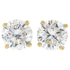 NEW Boucles d'oreilles Martini en or 18 carats 1.81ctw GIA Round Brilliant Diamond 4 Prong