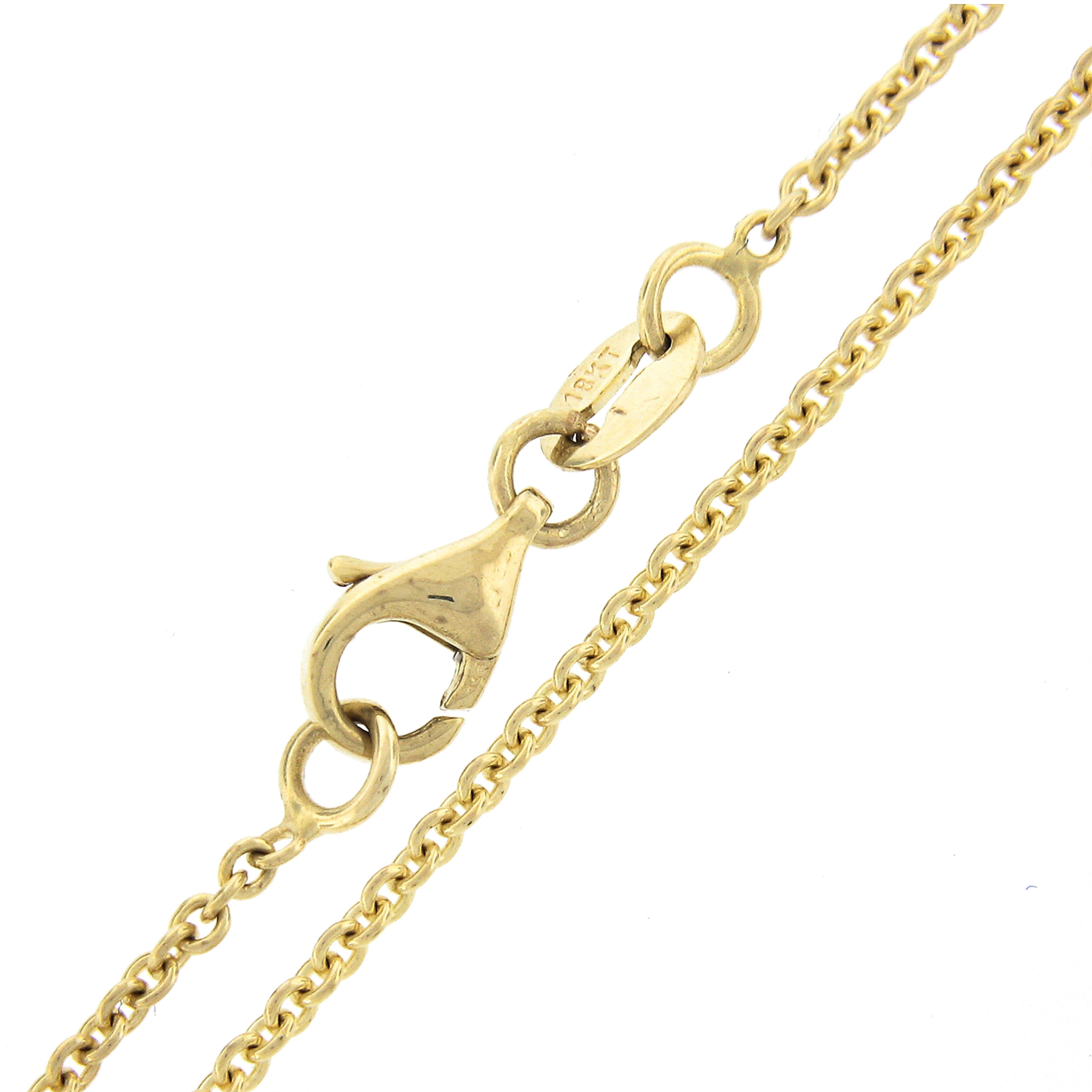 New 18k Gold 2.42ctw GIA Bezel Heart Emerald & Diamond Pendant Chain Necklace For Sale 2