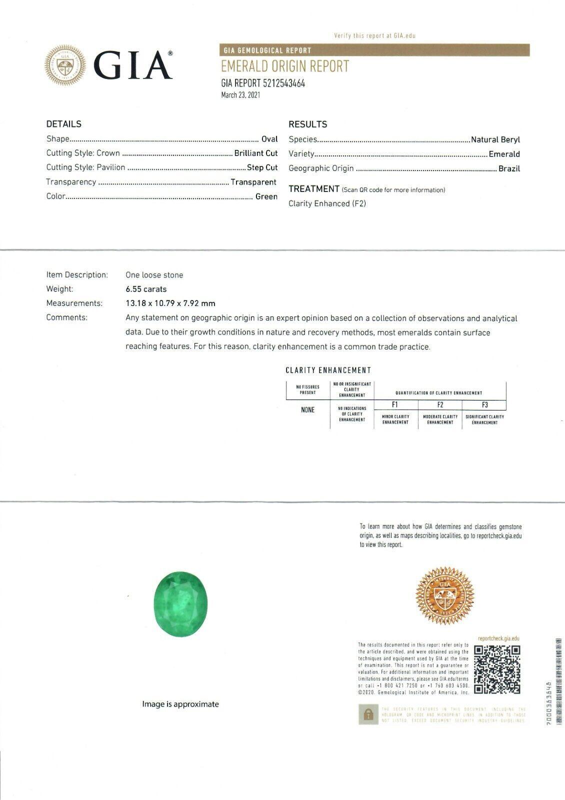 New 18k Gold 7.70ct GIA Oval Bezel Emerald & Diamond Hammered Wide Cocktail Ring 6