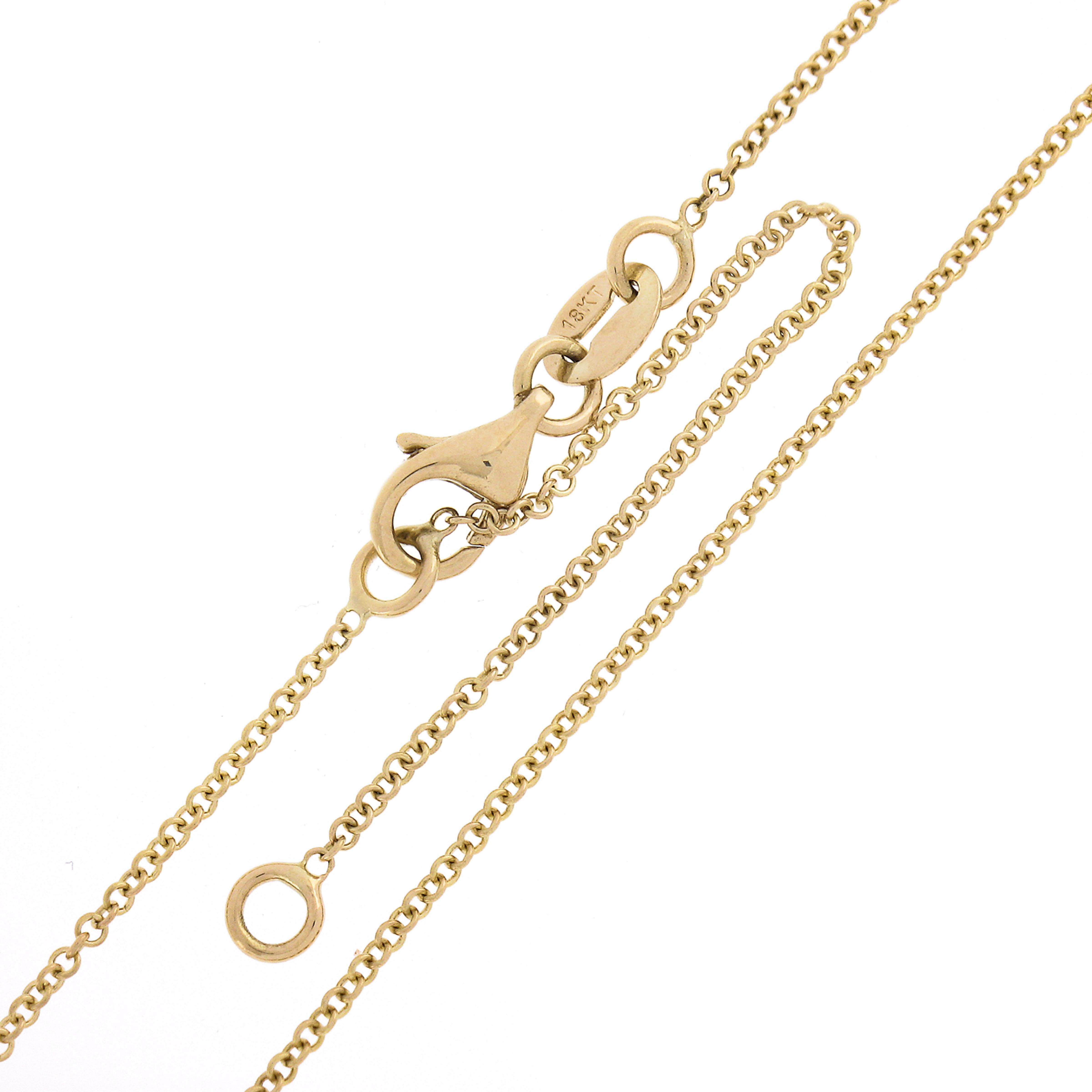 NEW Collier pendentif Halo en or 18k avec diamant solitaire et émeraude Marquise GIA de .78ct en vente 3