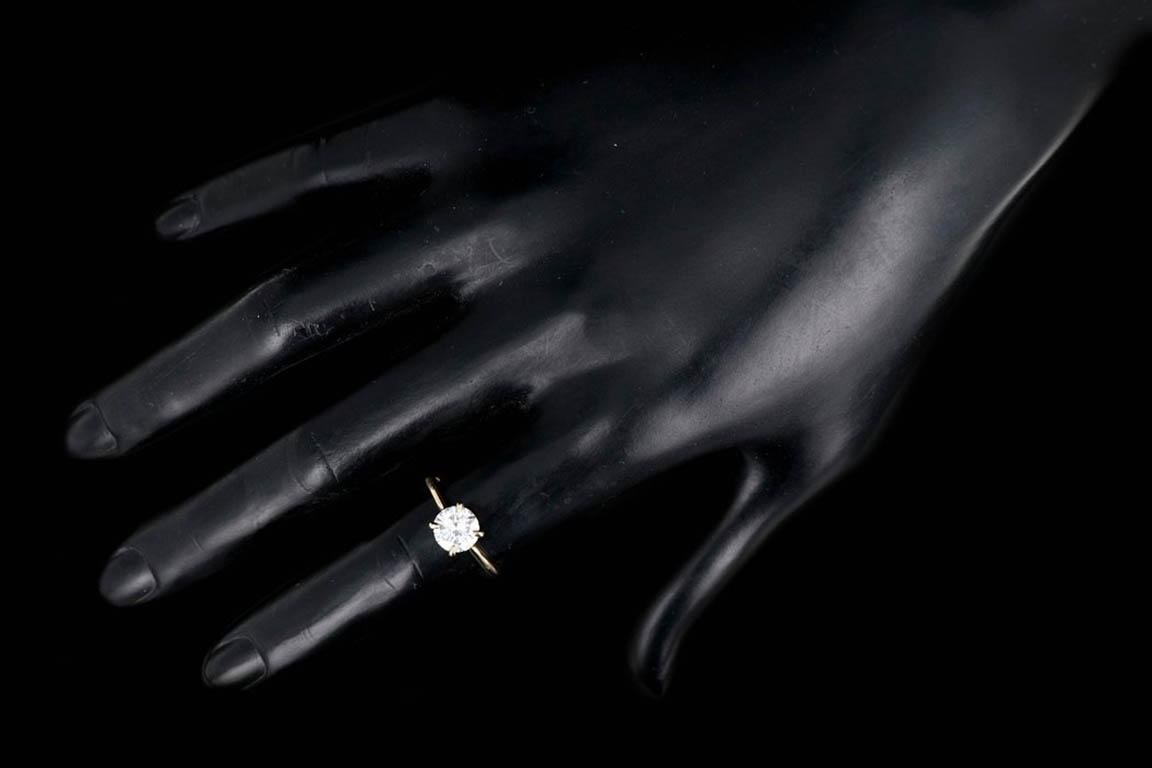 New 18K Yellow Gold GIA D Vs1 1.35 Carat Diamond Engagement Ring 1