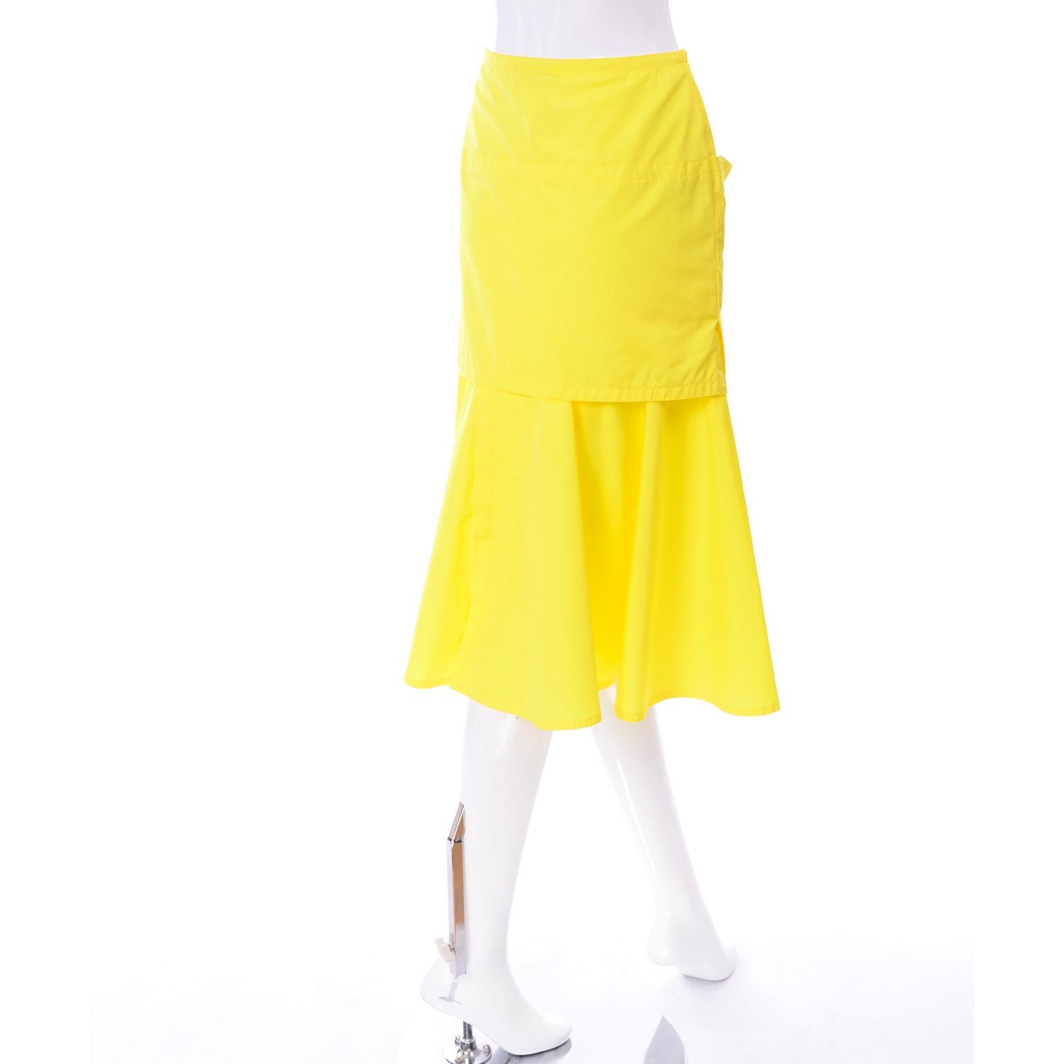 yellow skirt apron