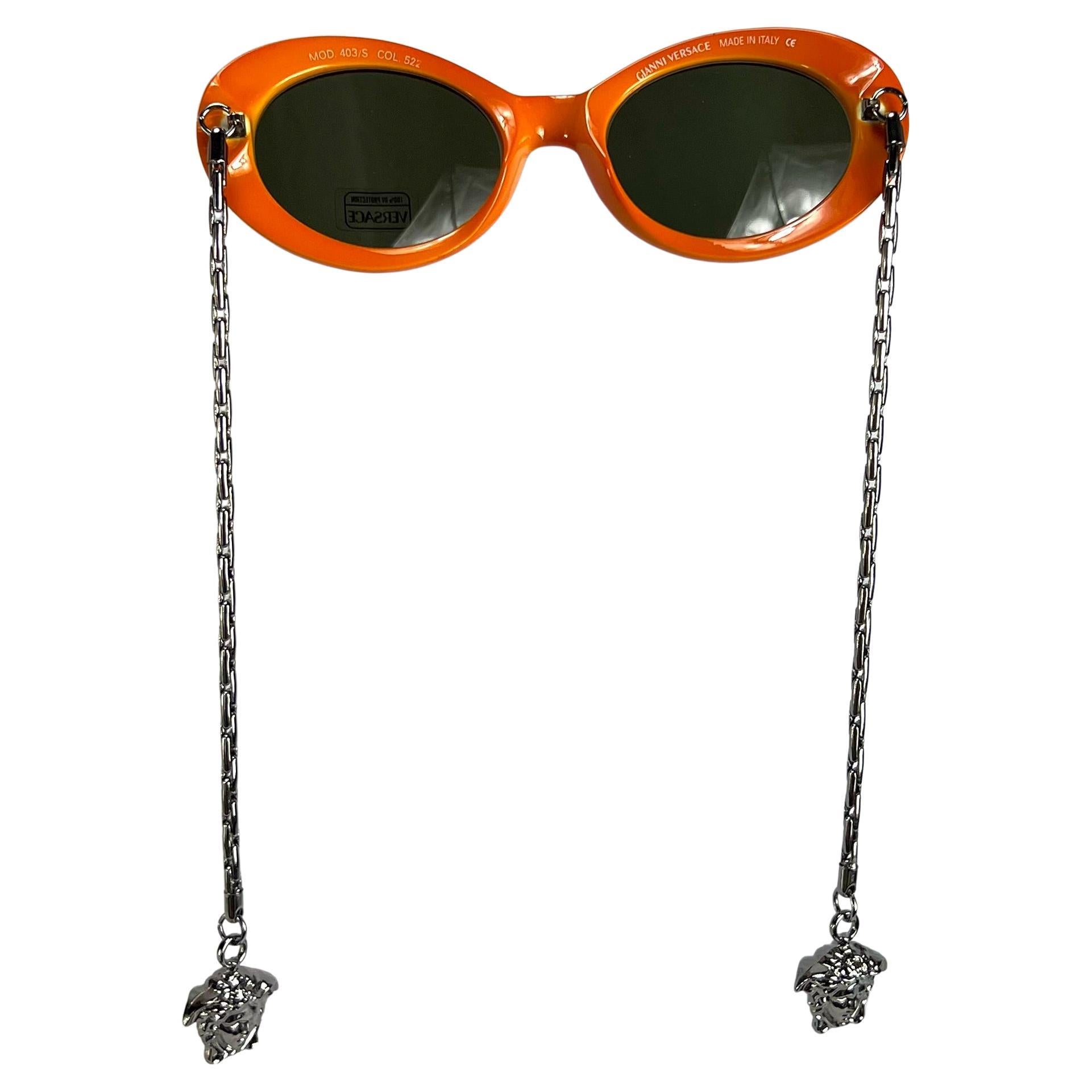 versace sunglasses with chain