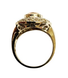 New 2 Carat Citrine & Diamond Cut Yellow Sapphire Sterling Ring Size 6.5