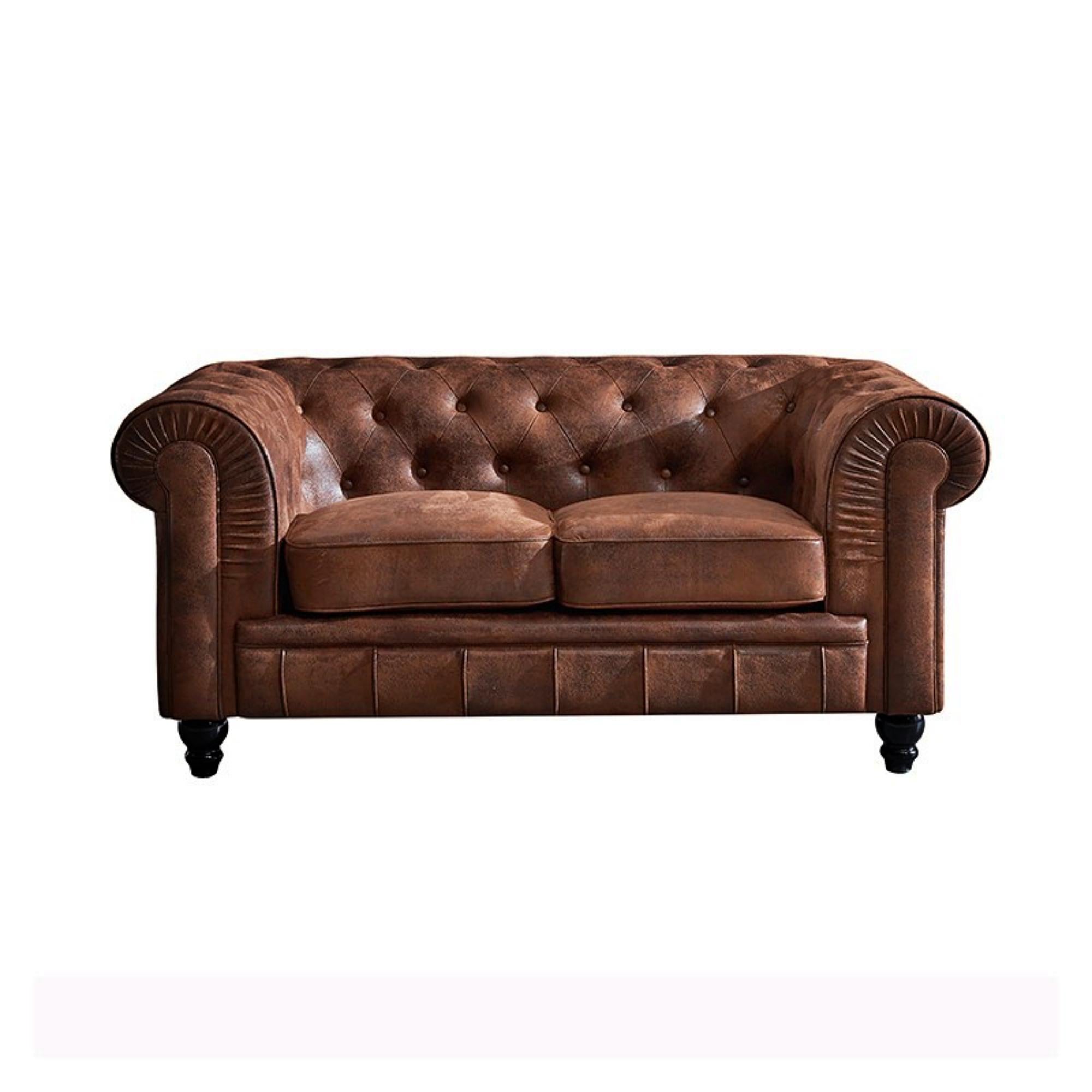 Hand-Crafted New 2 Seater Spanish Sofa Model Vintage For Sale