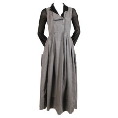 new 2000 COMME DES GARCONS double layer runway dress with safety pin closure
