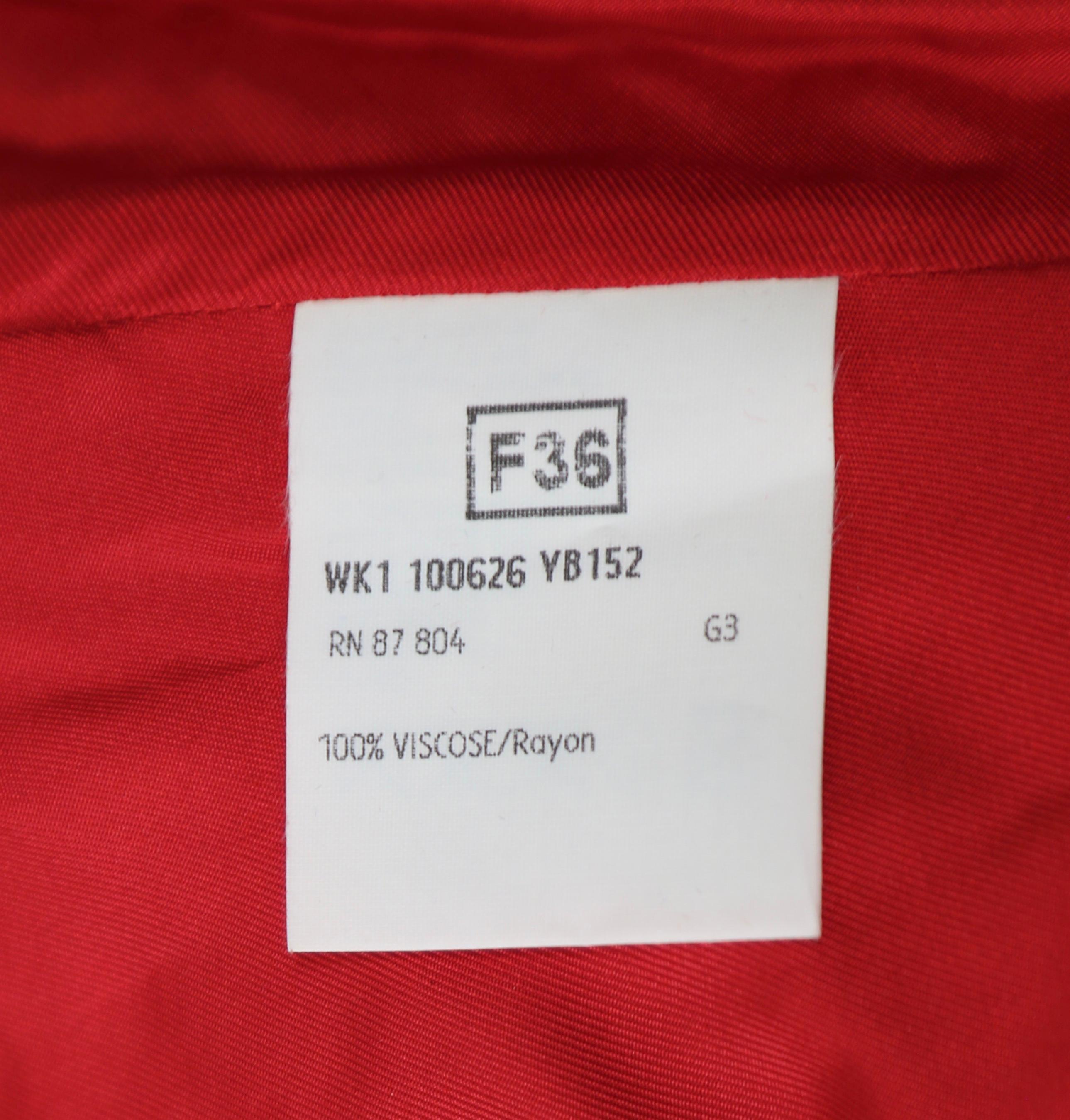 NEW 2002 TOM FORD YVES SAINT LAURENT crimson embroidered runway jacket - unworn For Sale 7