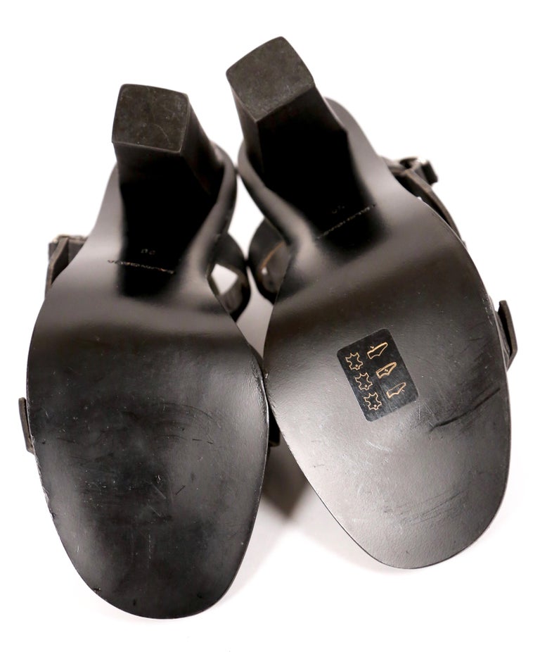 Rare Vintage Balenciaga Nicolas Ghesquière Leather Sandals Runway