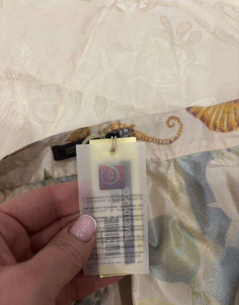 NEW 2005 SS Runway Documented Roberto Cavalli Silk Floral Maxi Skirt For Sale 2