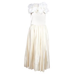 NEW 2012 COMME DES GARCONS silk gown with flower detail