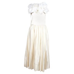 NEW 2012 COMME DES GARCONS silk  gown with flower detail