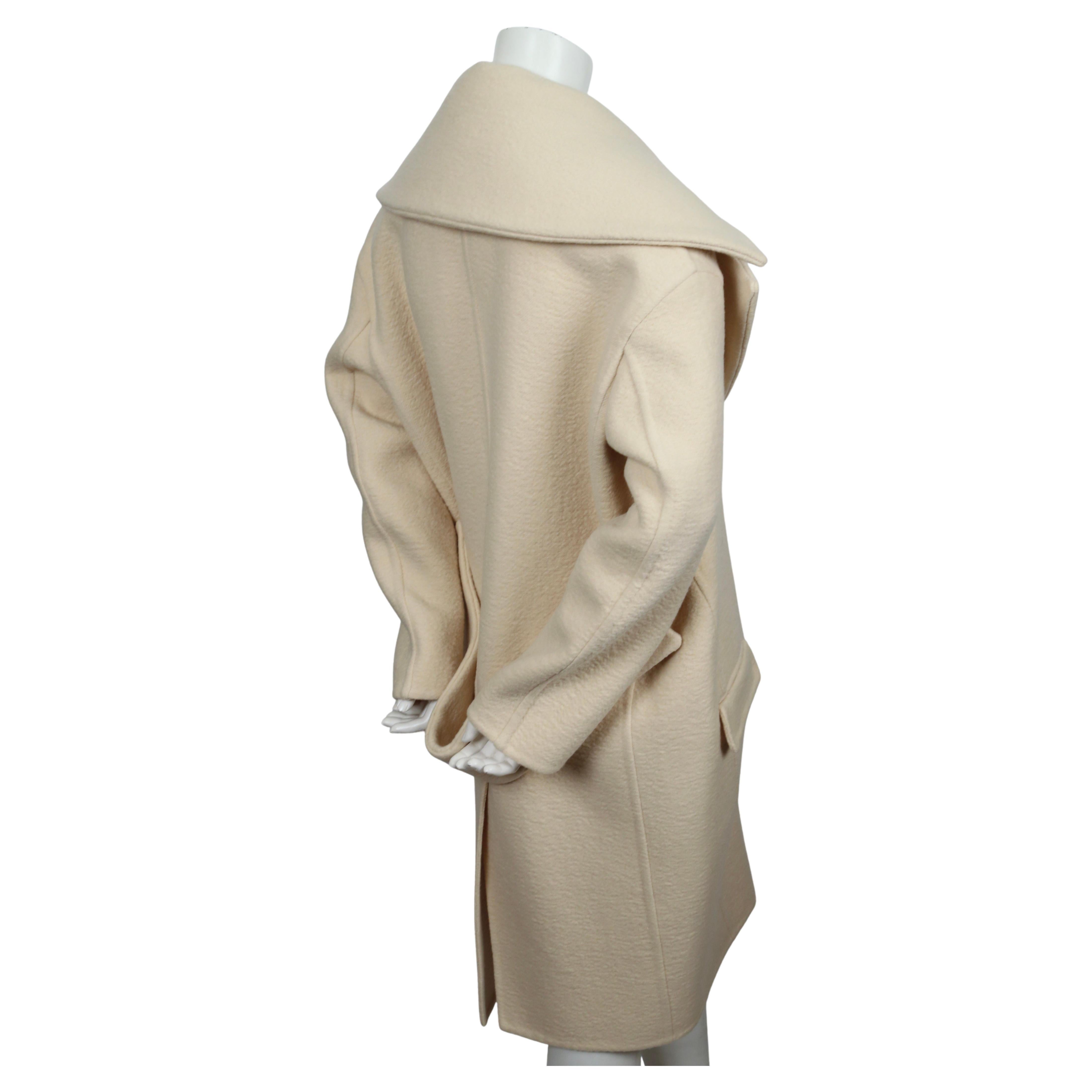 Women's or Men's new 2013 CELINE by PHOEBE PHILO buttercream cashmere RUNWAY coat  For Sale