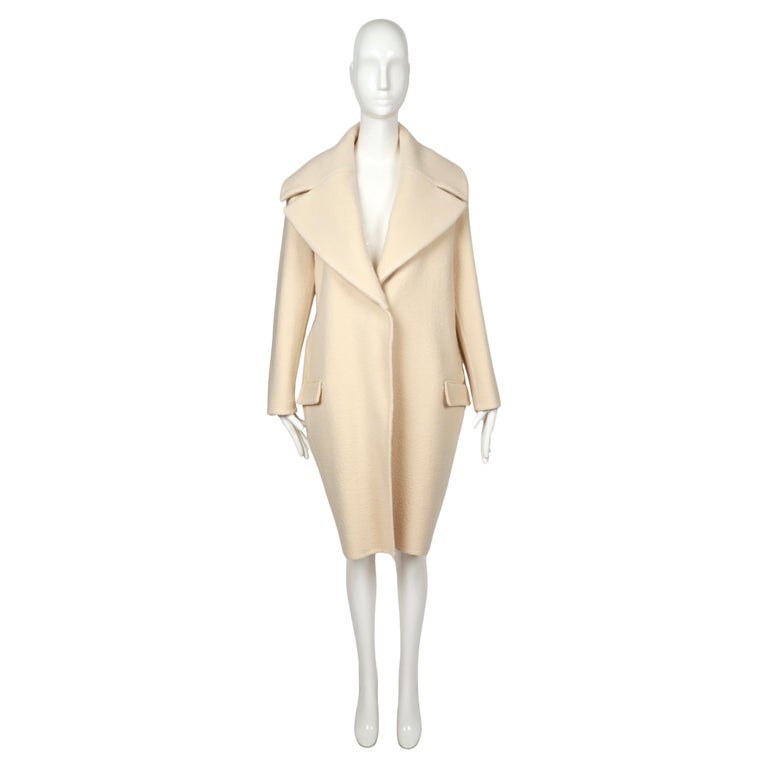 new 2013 CELINE by PHOEBE PHILO buttercream cashmere RUNWAY coat