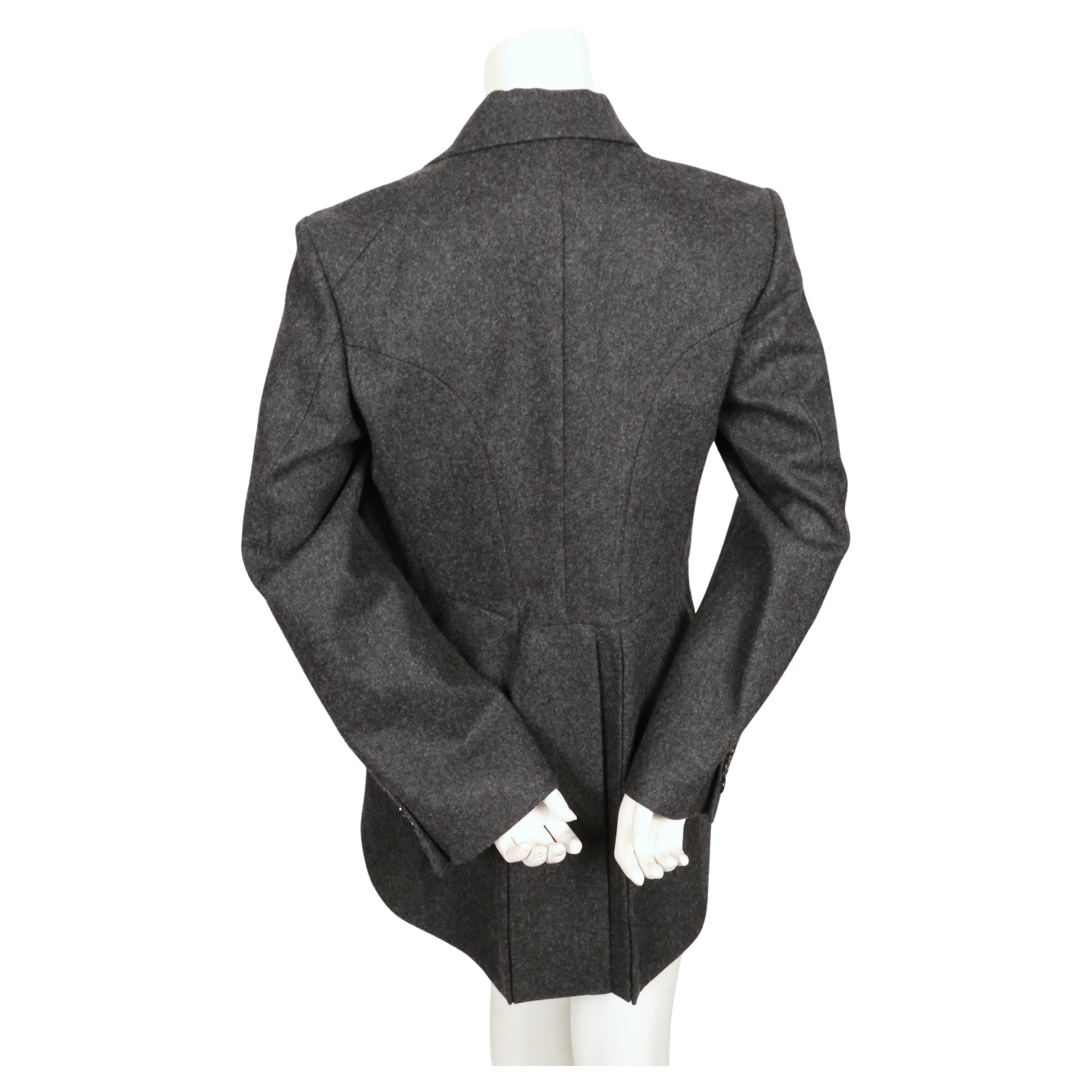 new 2013 COMME DES GARCONS grey jacket with oversized rose motif 1