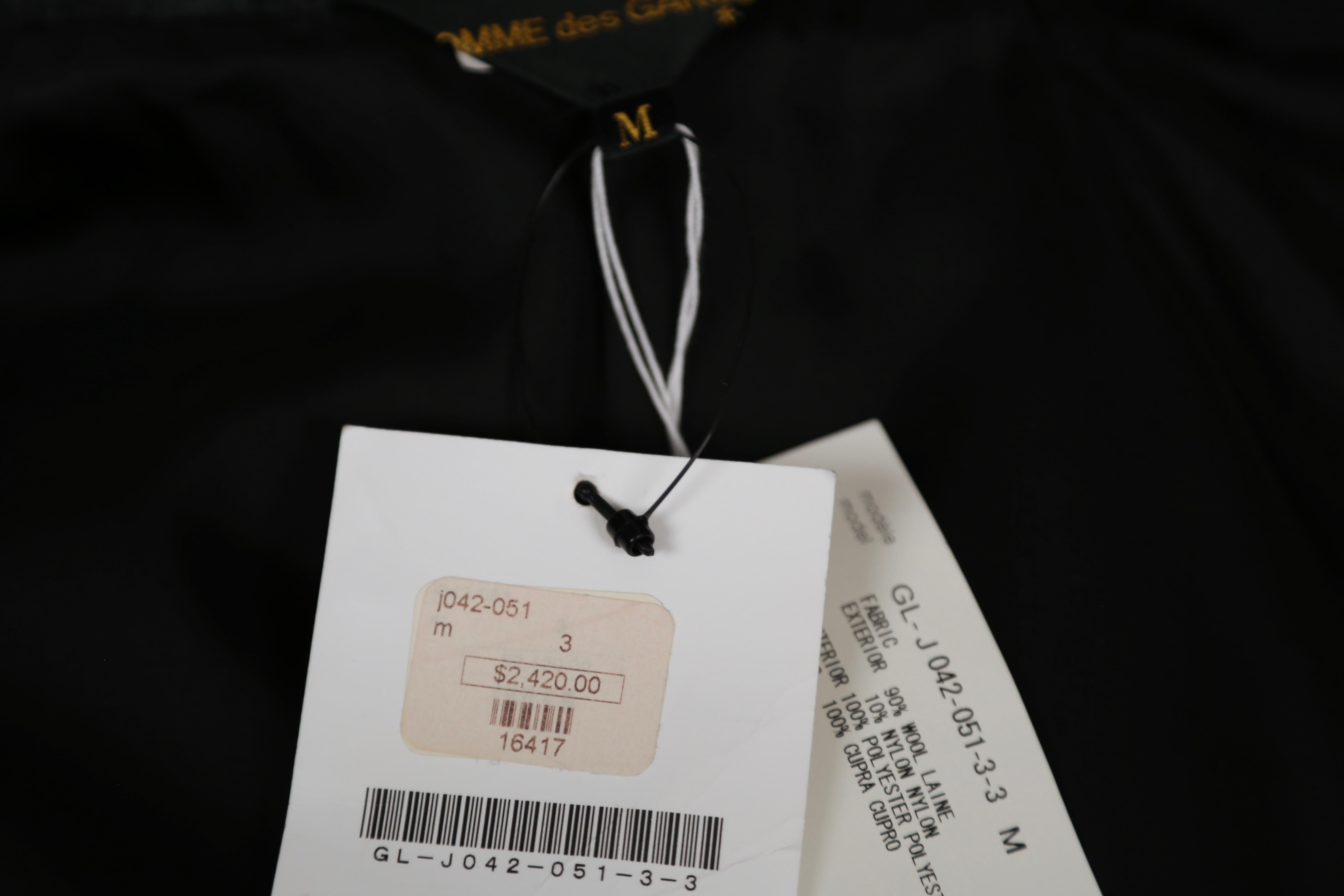 new 2013 COMME DES GARCONS grey jacket with oversized rose motif 4