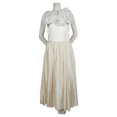 NEW 2013 COMME DES GARCONS silk gown with flower detail