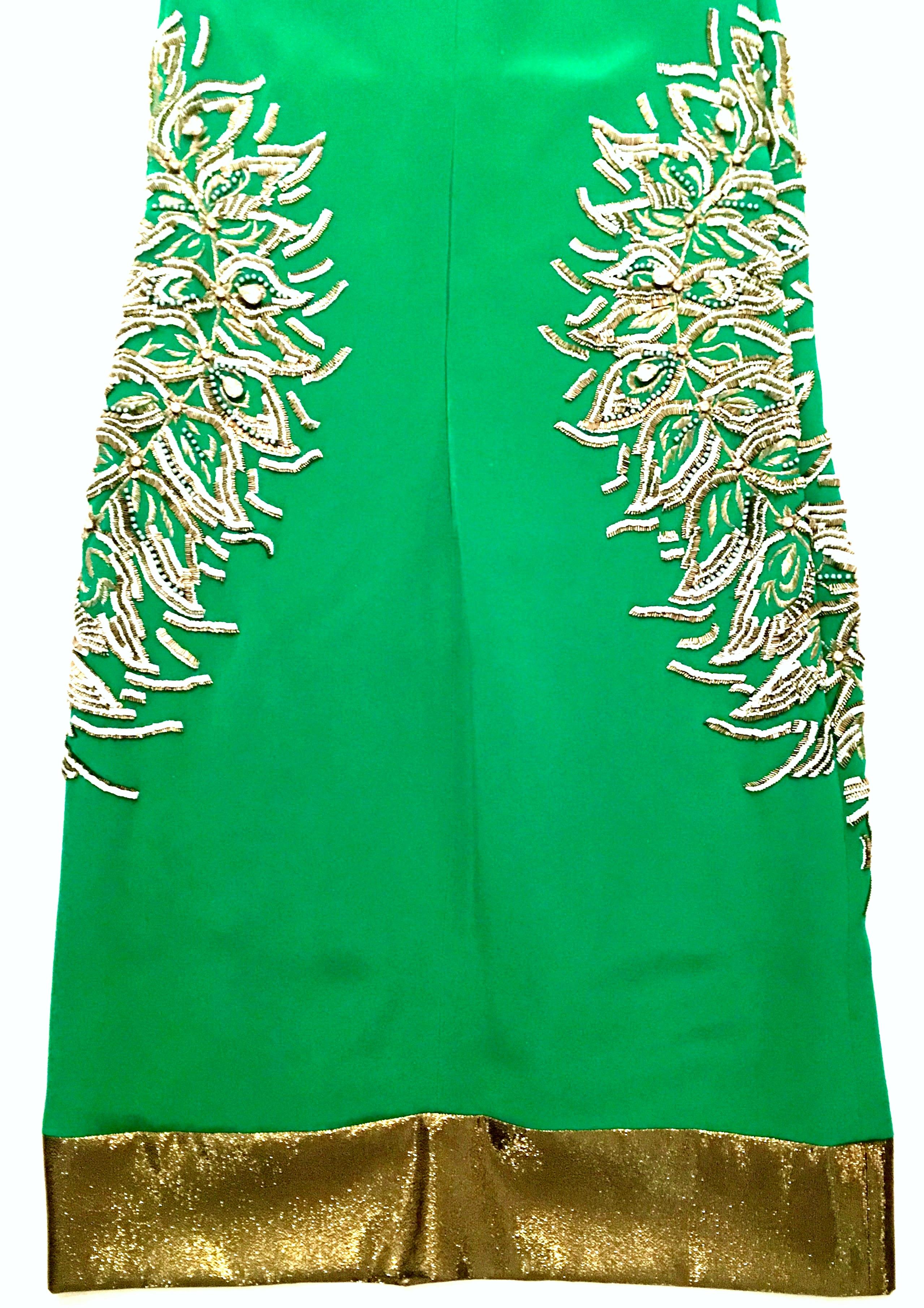 New 2013 Thakoon Runway Hand Beaded Italian Silk Cocktail Dress Size-6 In New Condition In West Palm Beach, FL