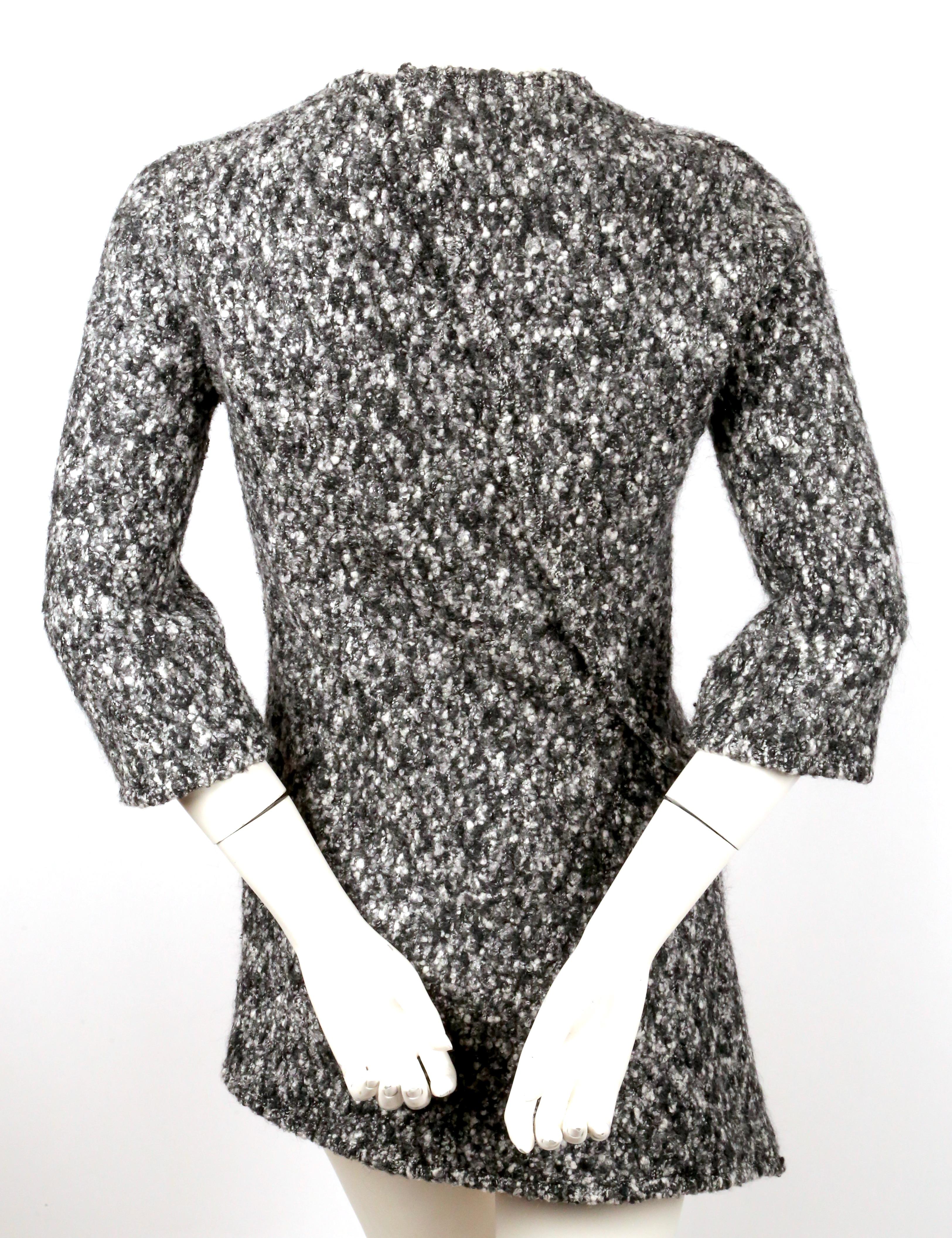 NEW 2014 CELINE by PHOEBE PHILO boucle knit runway sweater For Sale 1
