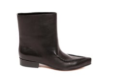 new 2017 CELINE by Phoebe Philo Santiag RUNWAY black leather ankle boots FR 40.5