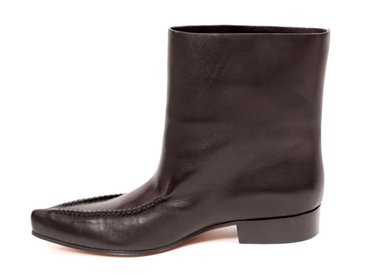 new 2017 CELINE by Phoebe Philo Santiag RUNWAY black leather ankle boots FR  40.5