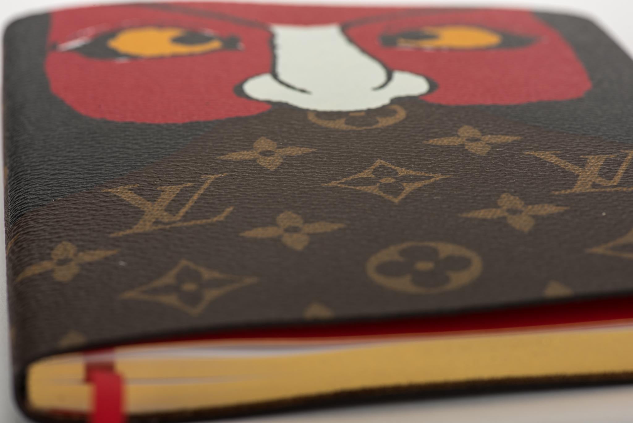 Louis Vuitton limited edition Kabuki notebook covered with monogram canvas and a kabuki mask. 2018 cruise collection. Brand new.