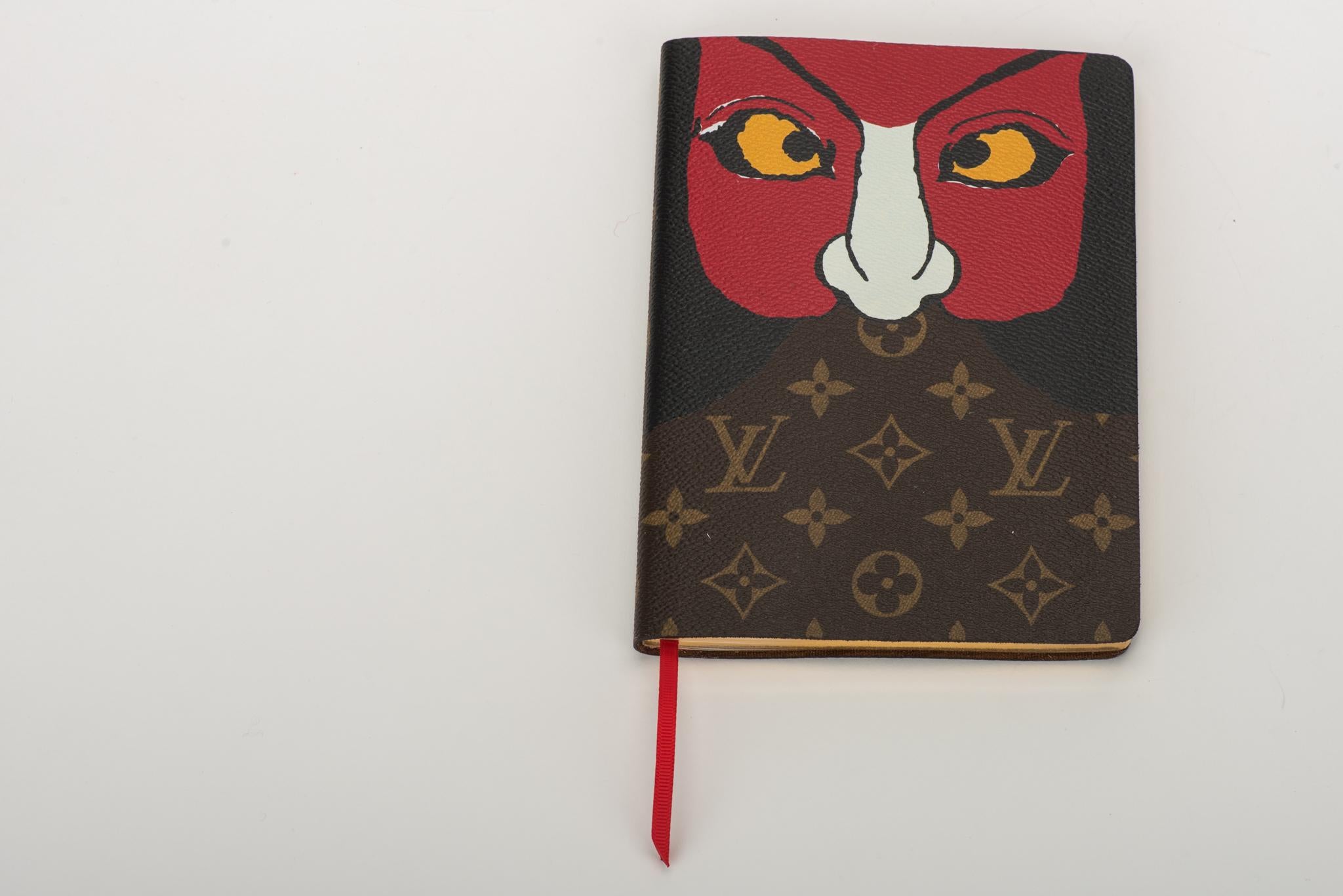 Black New 2018 Louis Vuitton Kabuki Mask Notebook