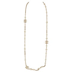 New 2019 Chanel Pearl Sautoir Chain Necklace