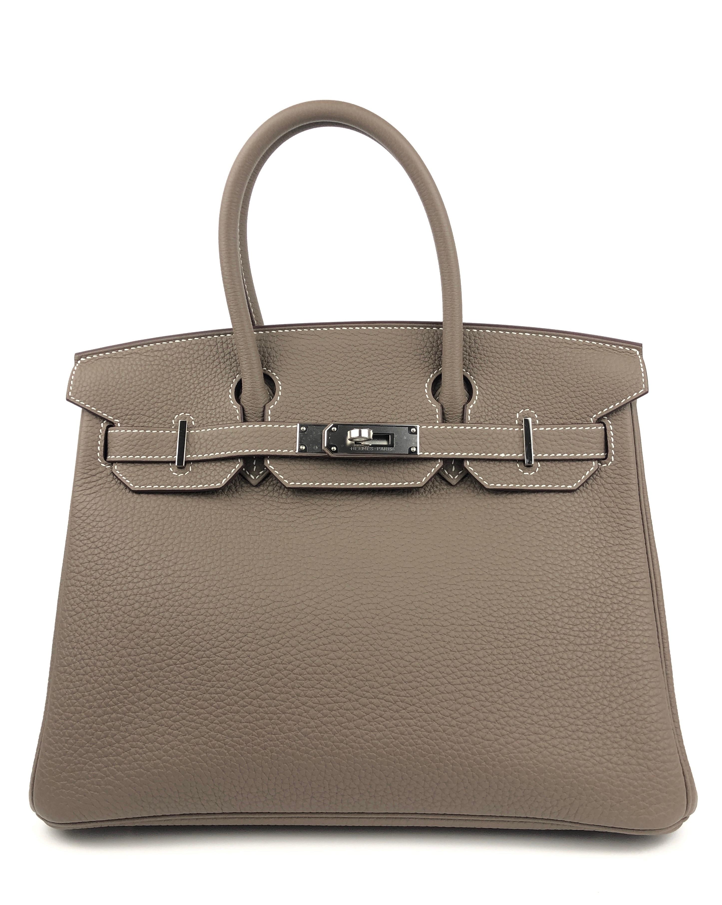 NEW 2021 Stunning Hermes Birkin 30 Etoupe Palladium Hardware. Z Stamp 2021.

Shop with Confidence from Lux Addicts. Authenticity Guaranteed! 