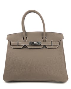 Hermes Birkin 30 Etoupe Palladium Hardware New 2021