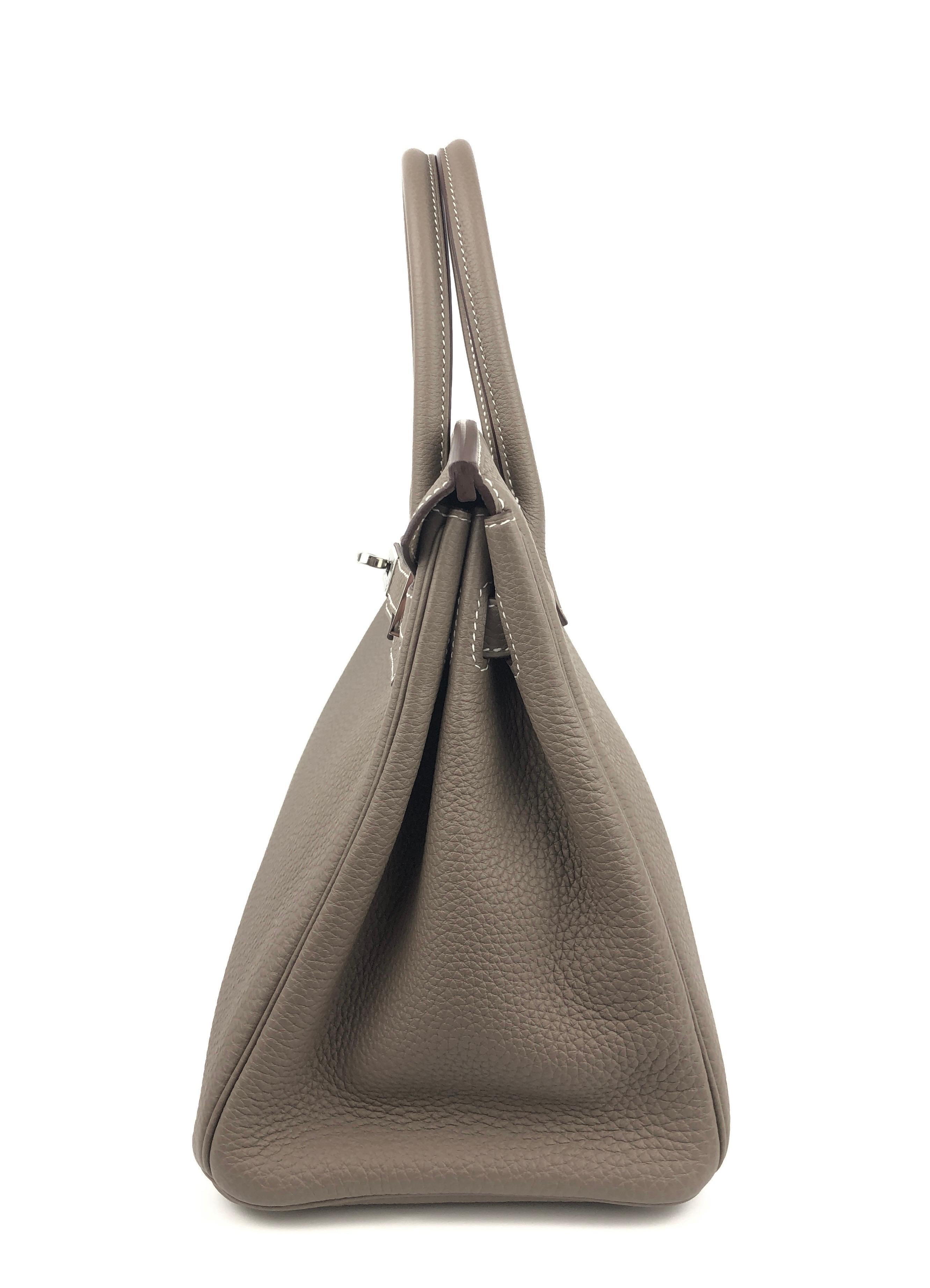 Hermes Birkin 30 Etoupe Palladium Hardware New 2021 1
