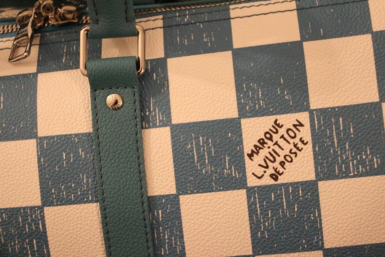 New 2021 Limited Edition Louis vuitton Keepall Bandoulière 45 Bag Virgil Abloh In New Condition For Sale In Saint-ouen, FR