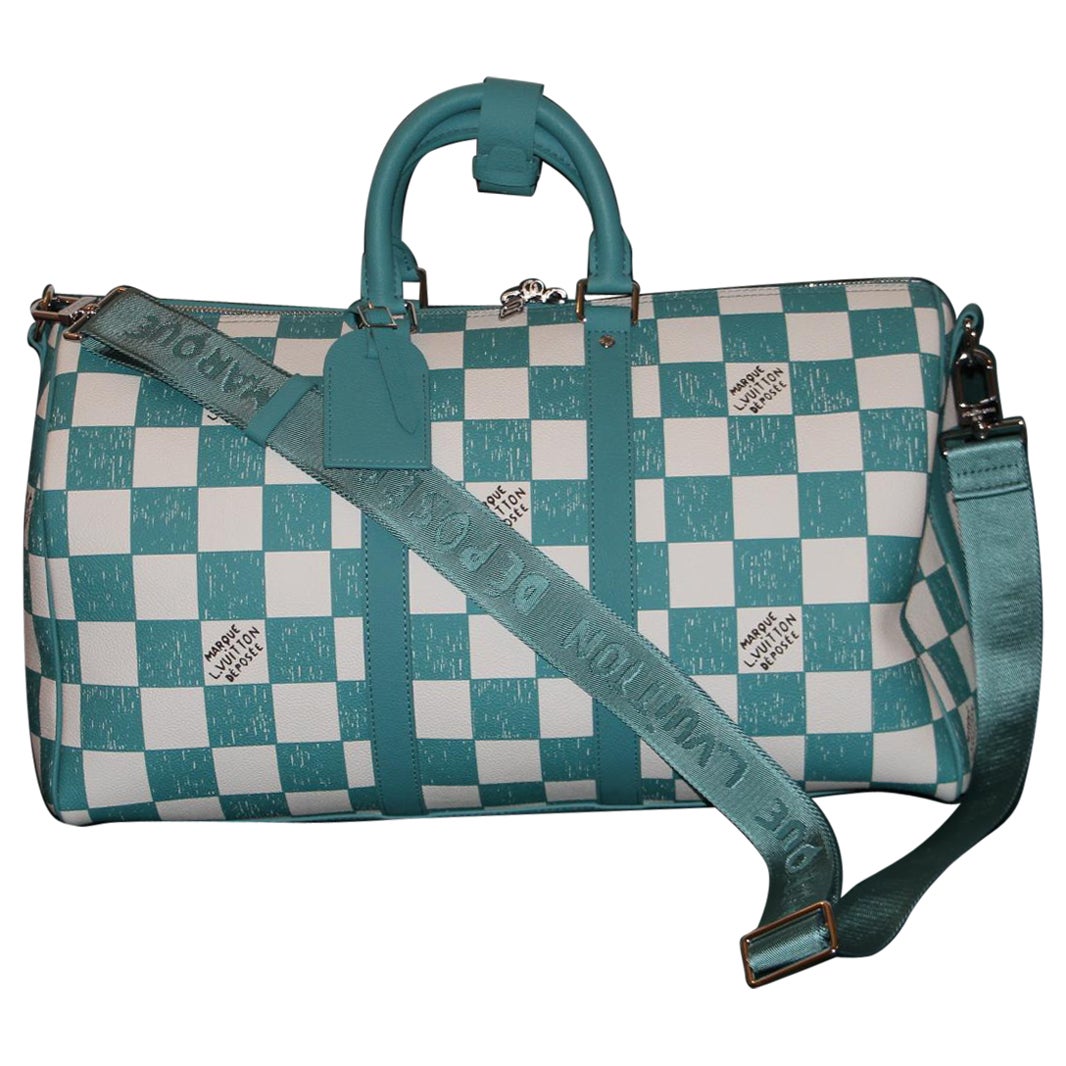 Neu 2021 Limitierte Auflage Louis vuitton Keepall Bandoulière 45 Tasche Virgil Abloh