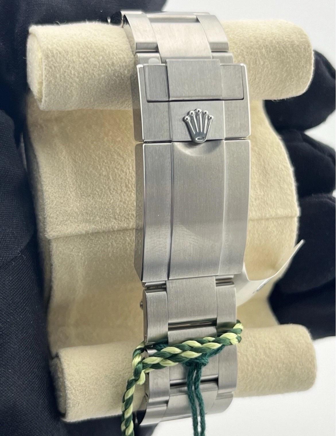 NEW 2023 Rolex Air-King 40mm Green Black Stainless Steel Mens Watch 126900 en vente 5