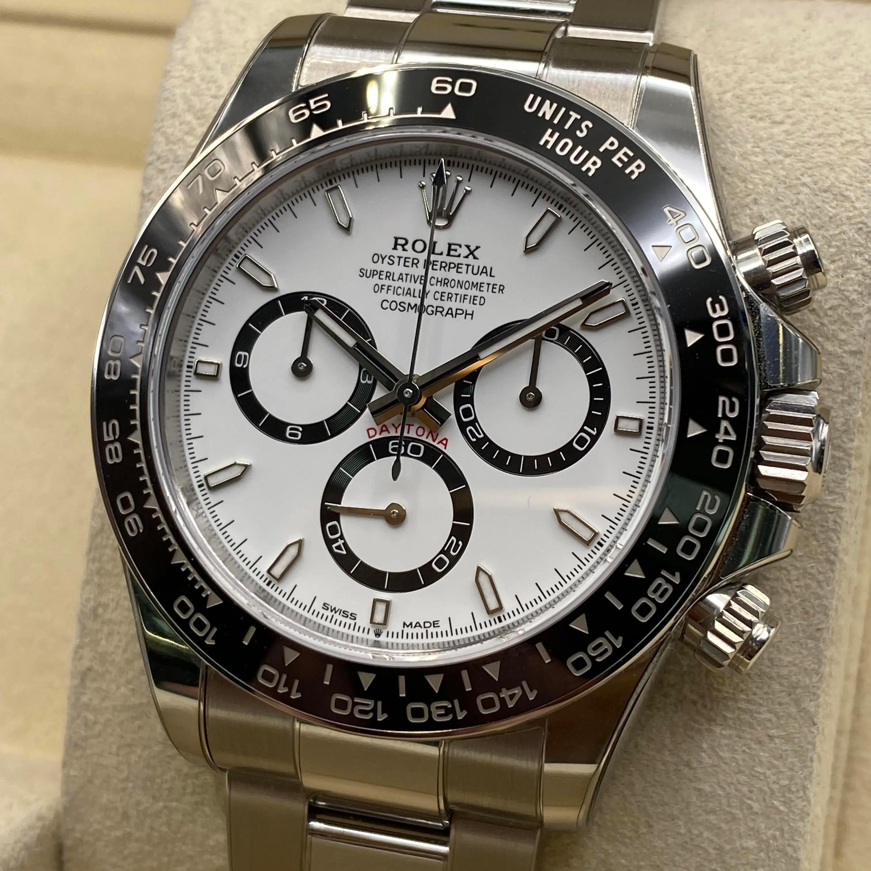 De los hombres Nuevo 2024 Reloj Rolex Daytona Acero Cerámica Esfera Negra 126500LN en venta