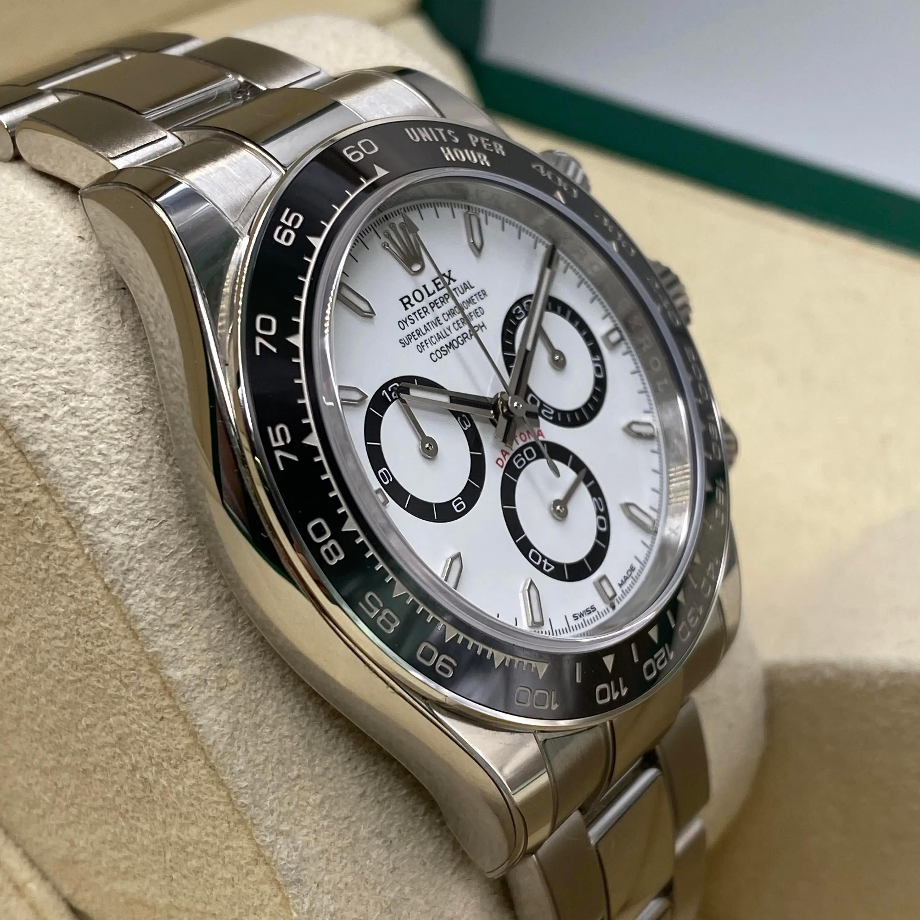 Nuevo 2024 Reloj Rolex Daytona Acero Cerámica Esfera Negra 126500LN en venta 1