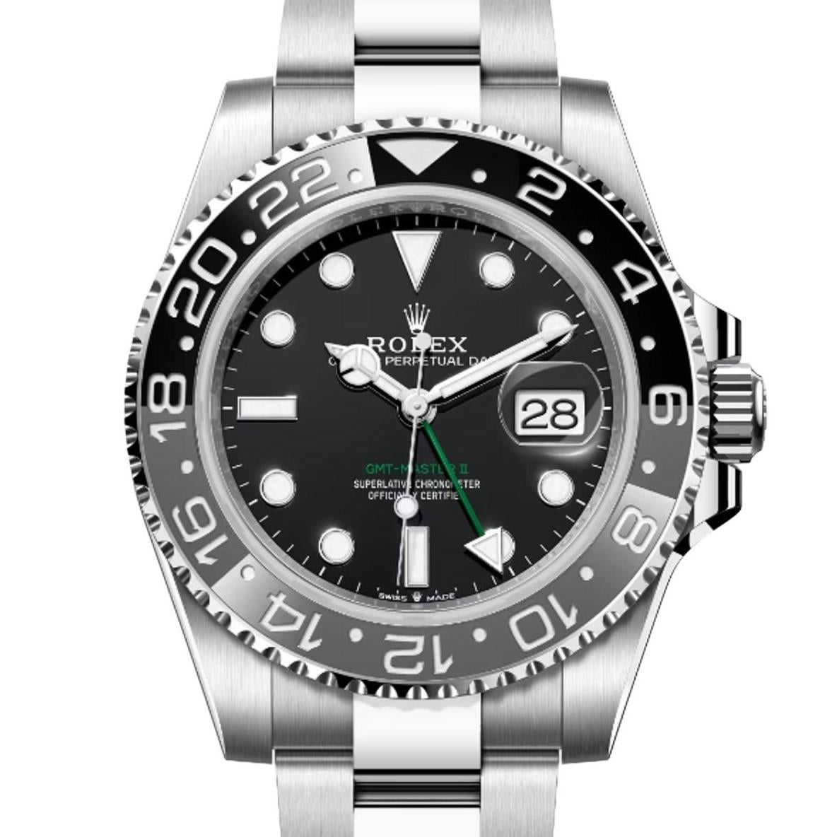 NEW 2024 Rolex GMT-Master II 40mm Bruce Wayne Oyster 126710 im Angebot 4