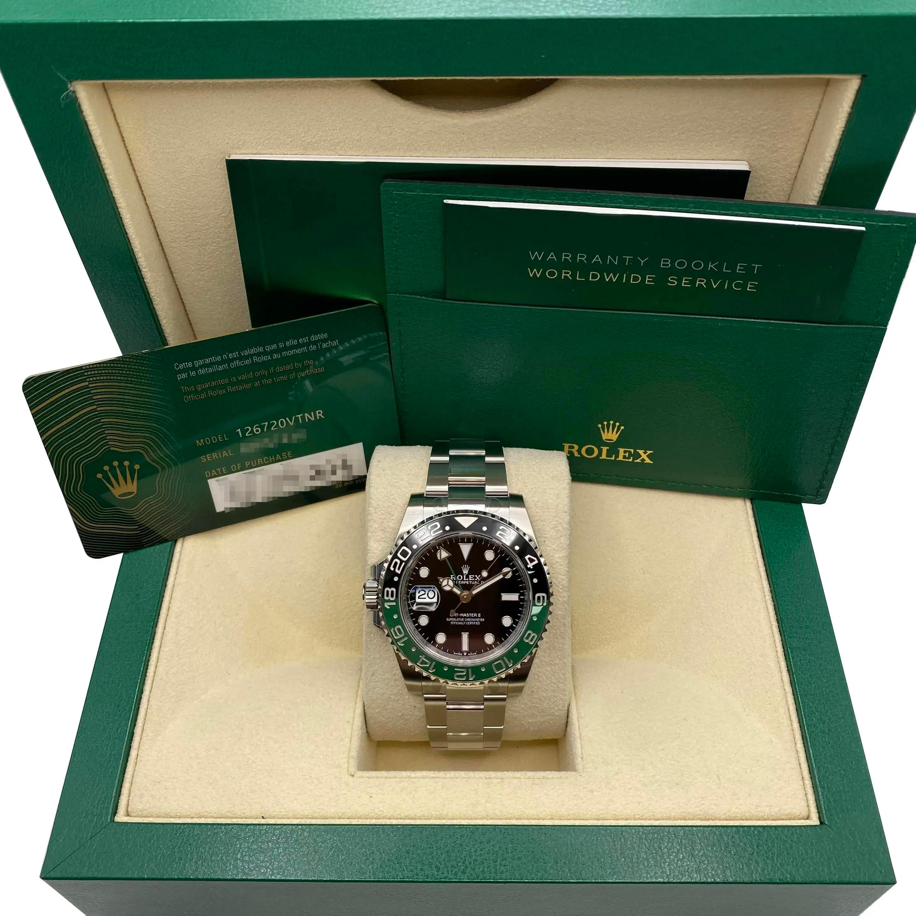 NEW 2024 Rolex GMT-Master II Sprite 40mm Steel Black Dial Watch 126720VTNR For Sale 10