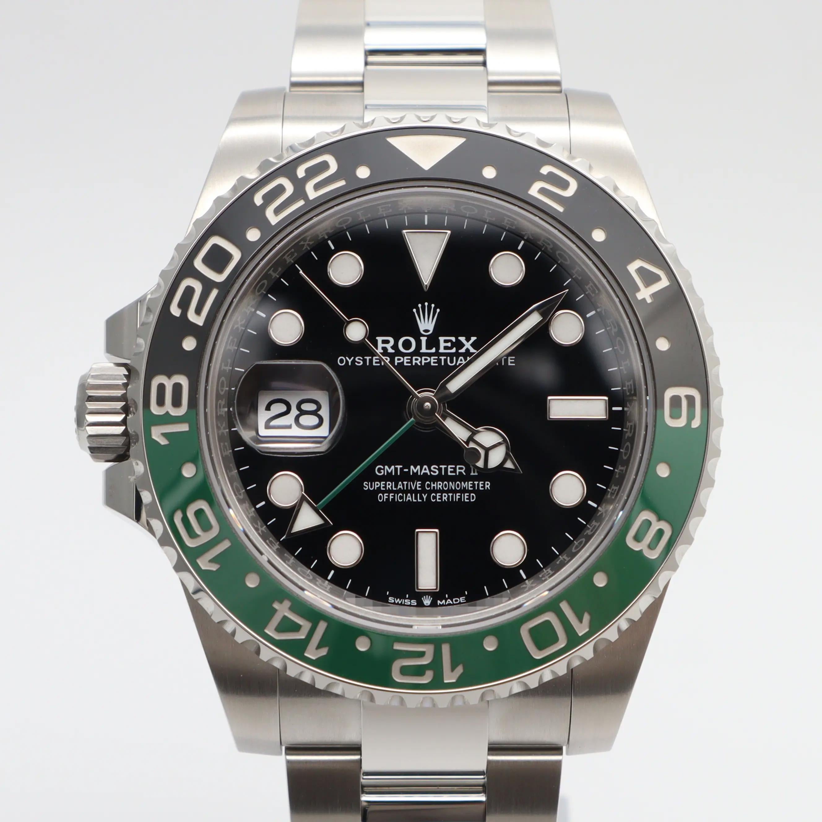 NEW 2024 Rolex GMT-Master II Sprite 40mm Steel Black Dial Watch 126720VTNR For Sale 3